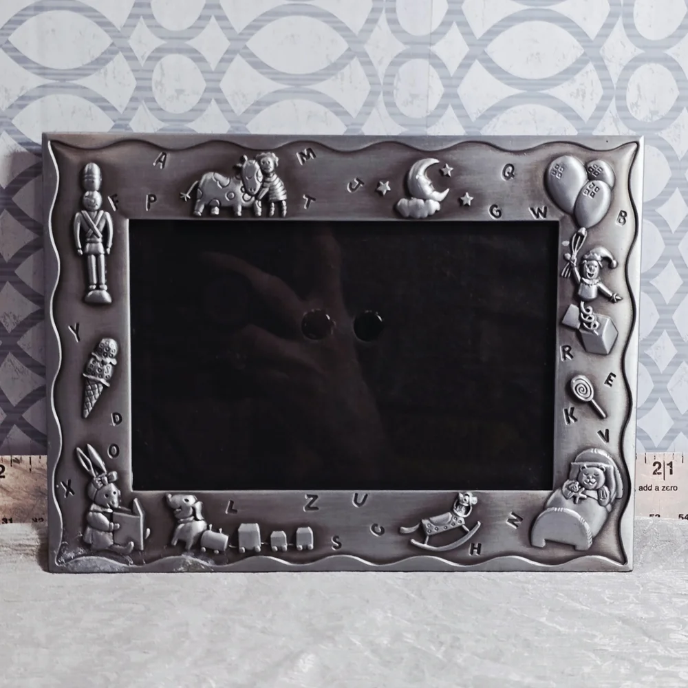 COMING SOON Malden Alphabet Baby Picture Frame Pewter Nursery Decor 4x6